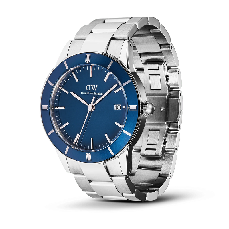 Daniel Wellington Iconic Paradigma Blu Arctic Enamel Montre Pour Hommes DW00100820-zoom-