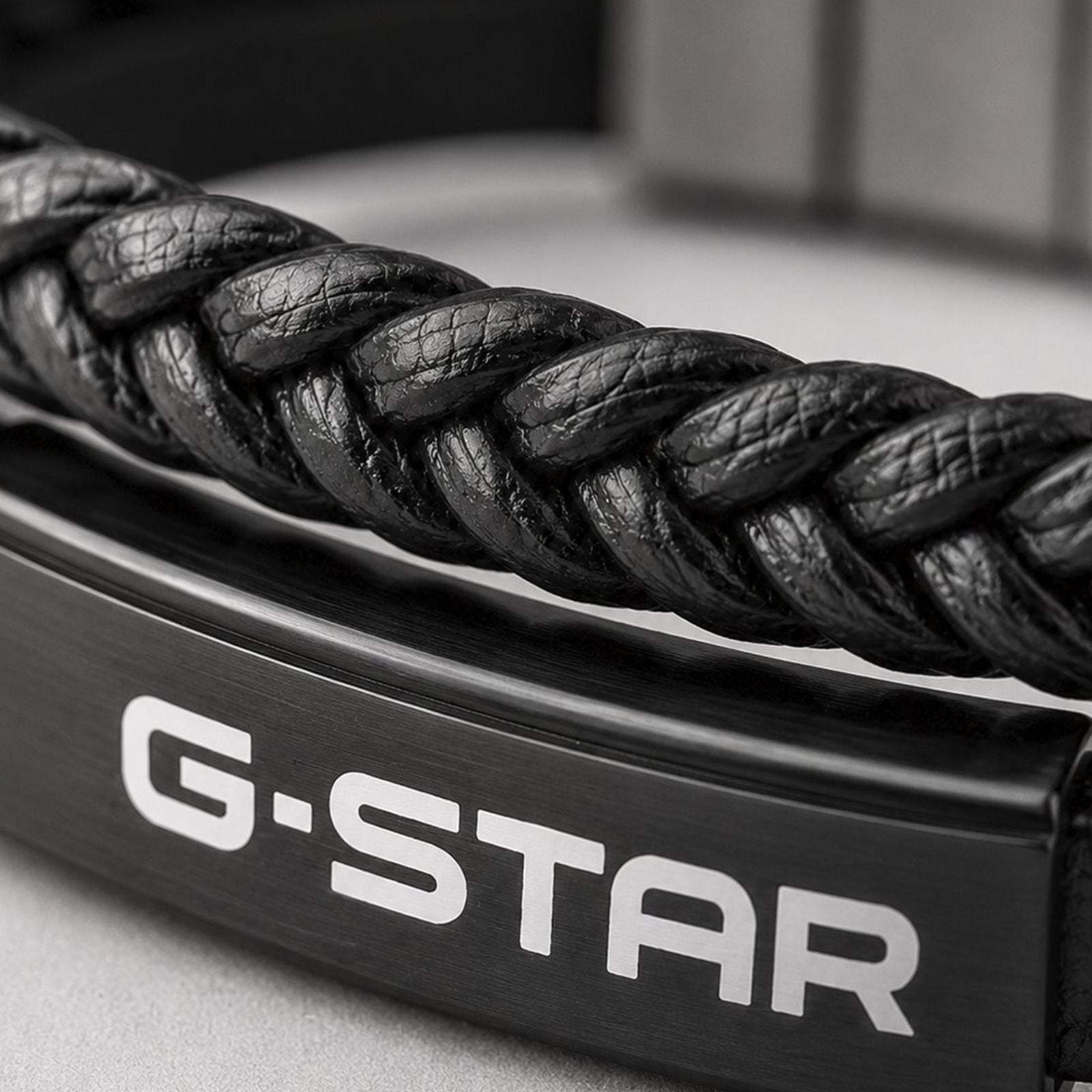 G-Star Tether02P Black Leather Bracelet GSJ.109.03