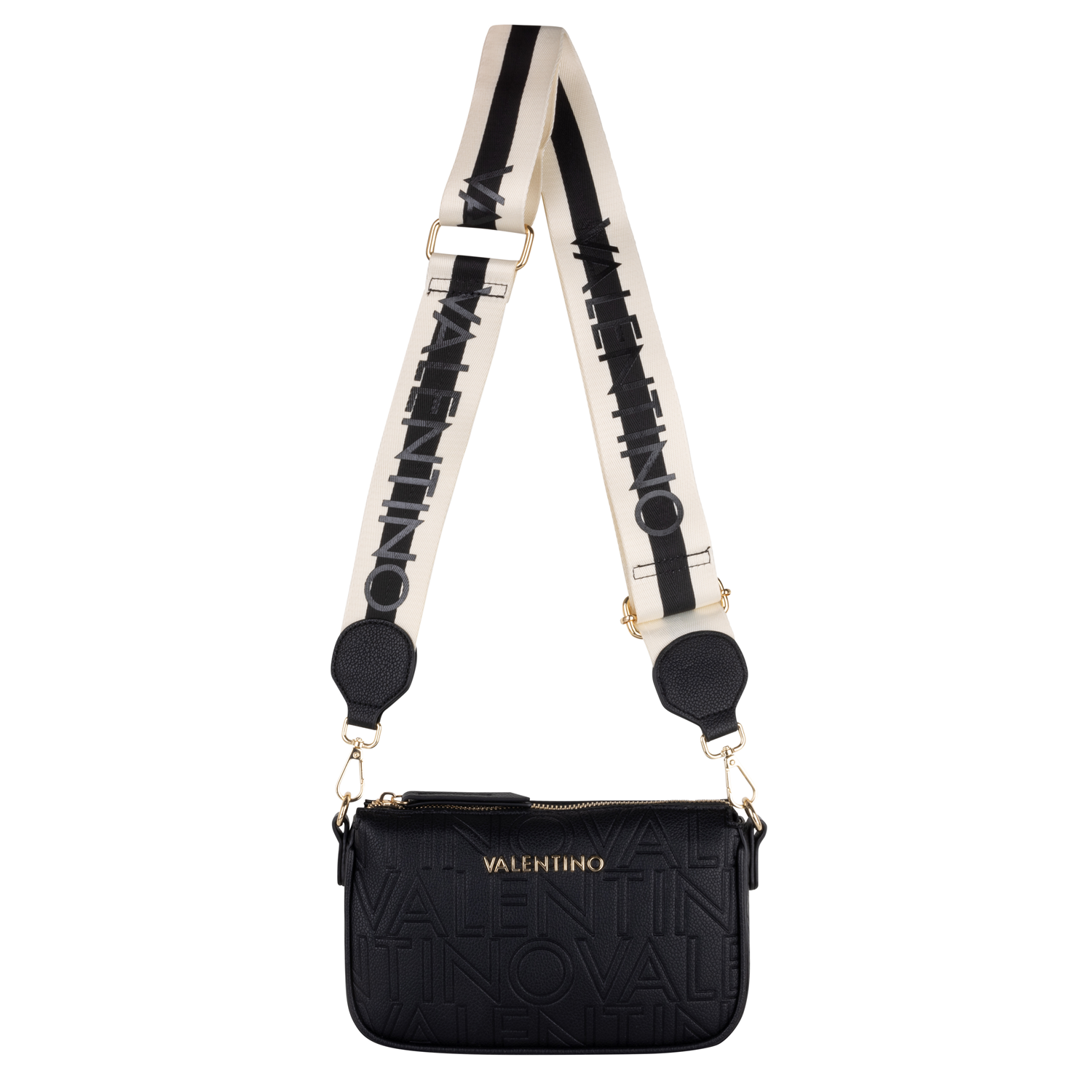 Valentino Bags Pansy Black Crossbody bag VBS8PG42NERO