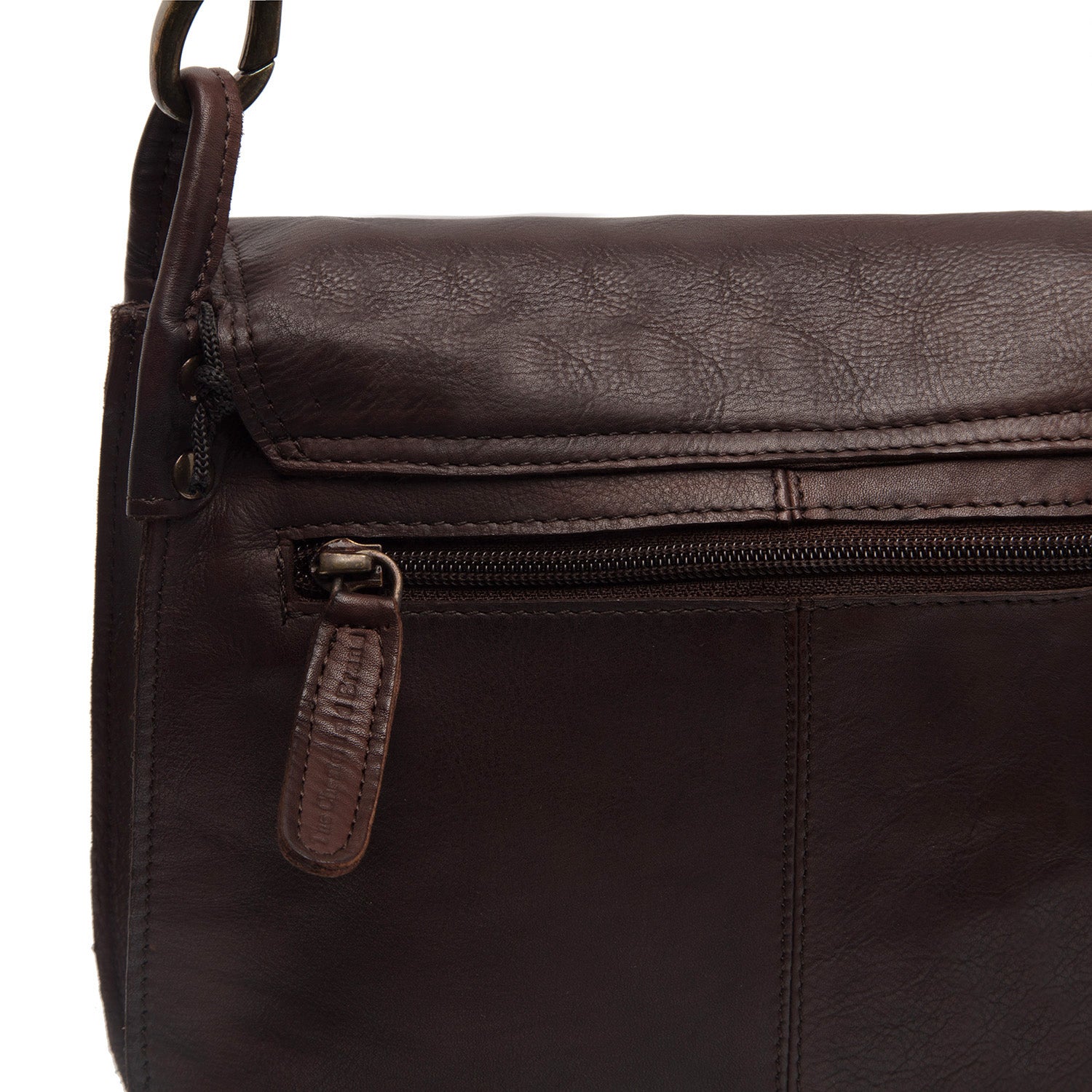 The Chesterfield Brand Wax Pull Up Sumatra Brown Shoulder Bag C48.124001