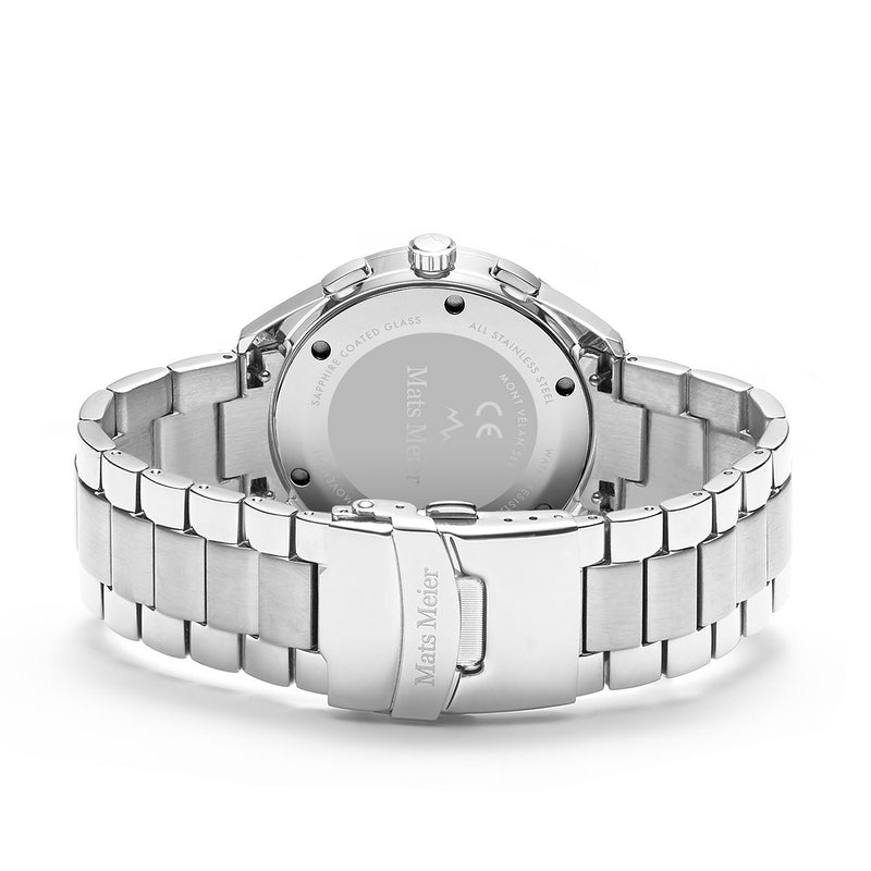 Mats Meier Mont Vélan Hommes Montre Argent MM10004-zoom-