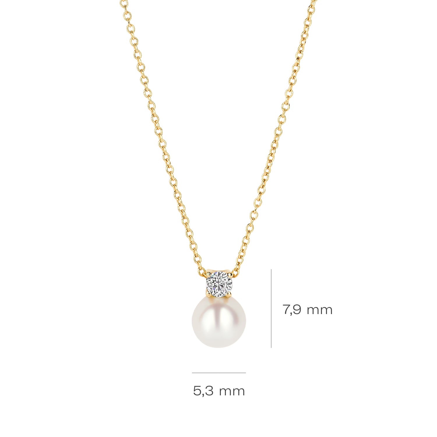 Blush 14 karat gold Necklace 3163YPW