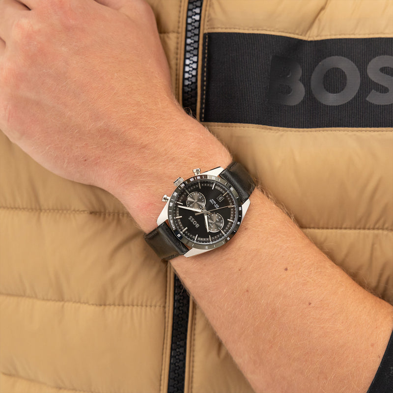 Hugo Boss Tourmaster Montre Homme En Argent HB1514284-zoom-