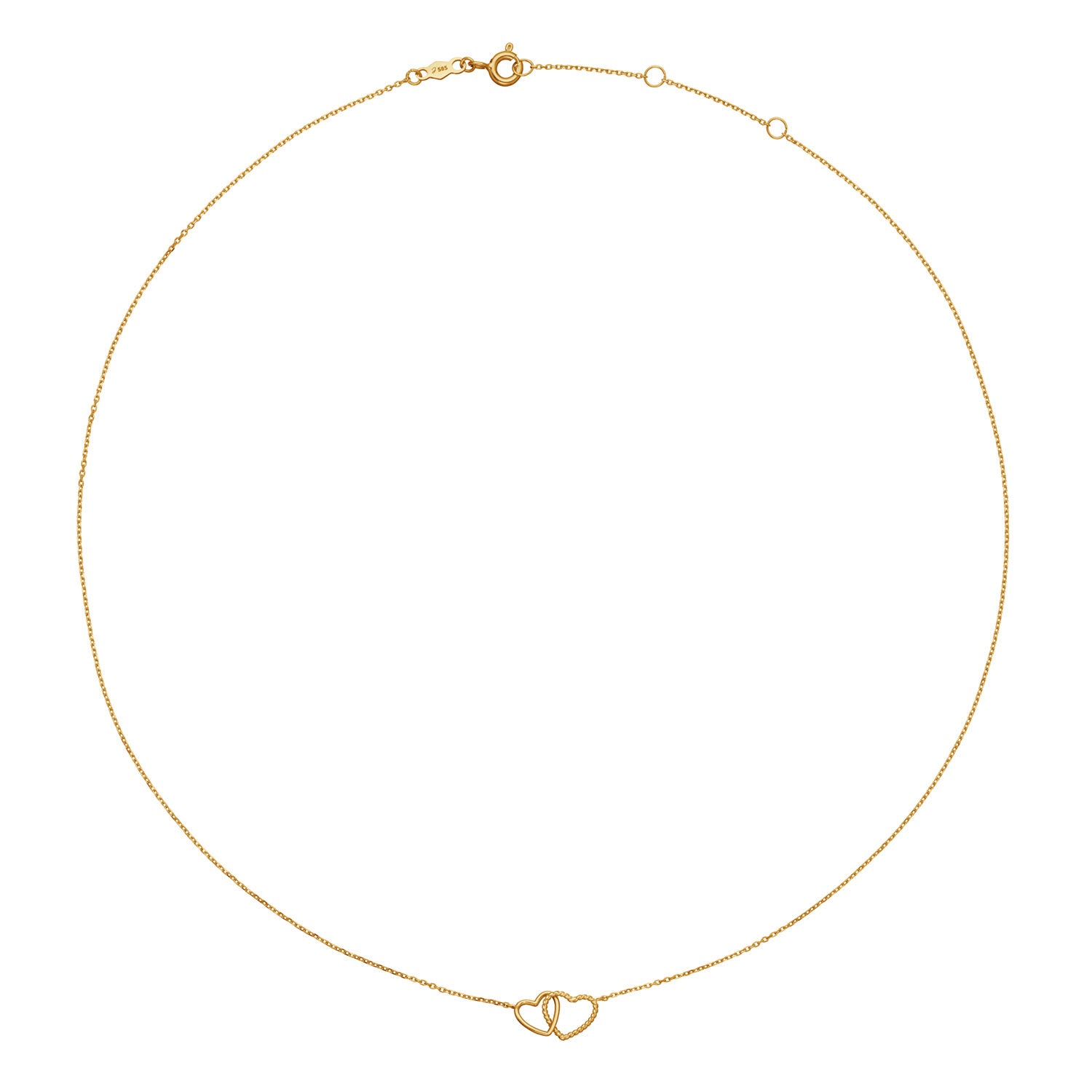 Jackie Gold Connected Love 14 Karat Gold Necklace JKN25.559