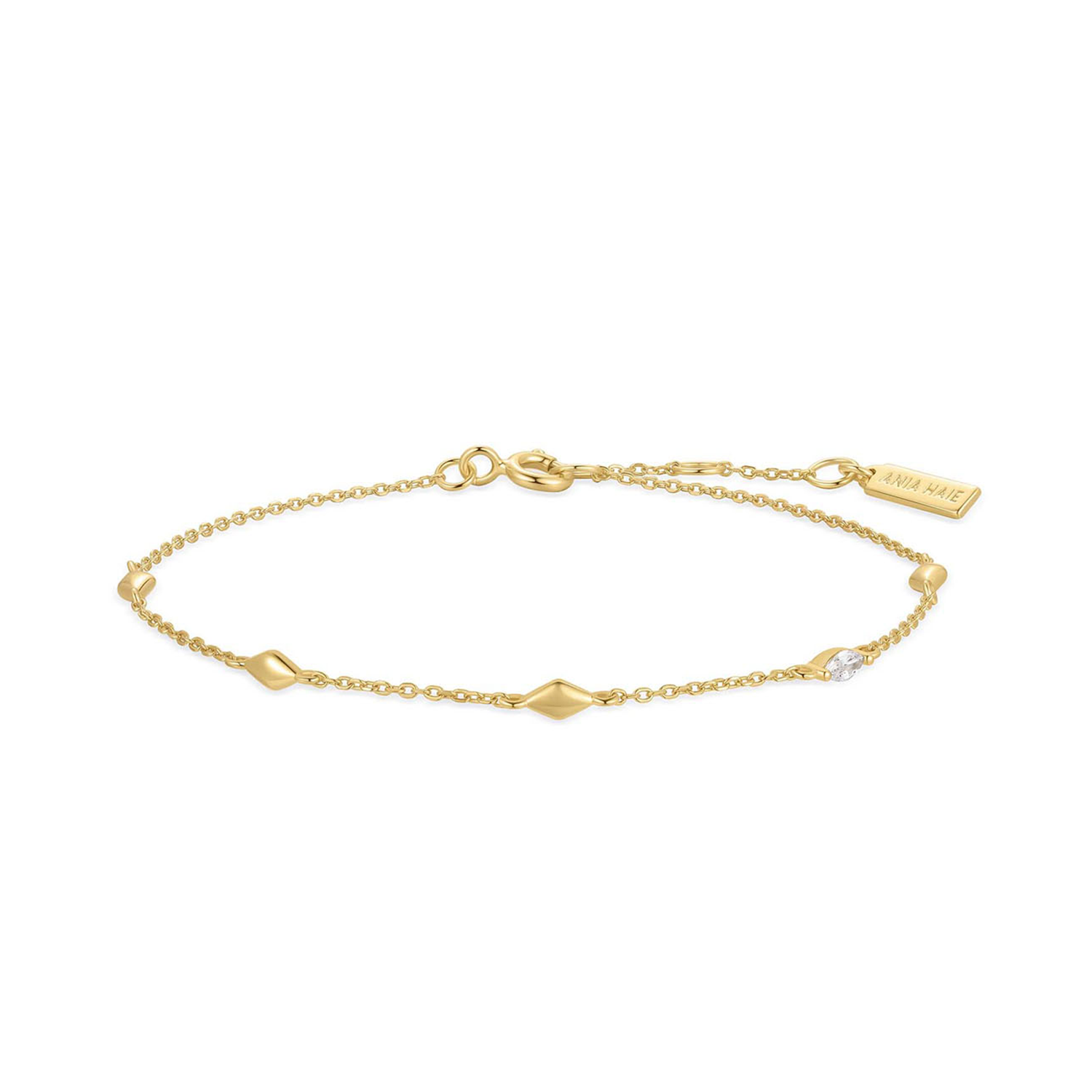 Bracciale Catena A Perline ANIA HAIE In Argento 925 – Donna | Lunghezza Regolabile 16,5+2,5 Cm