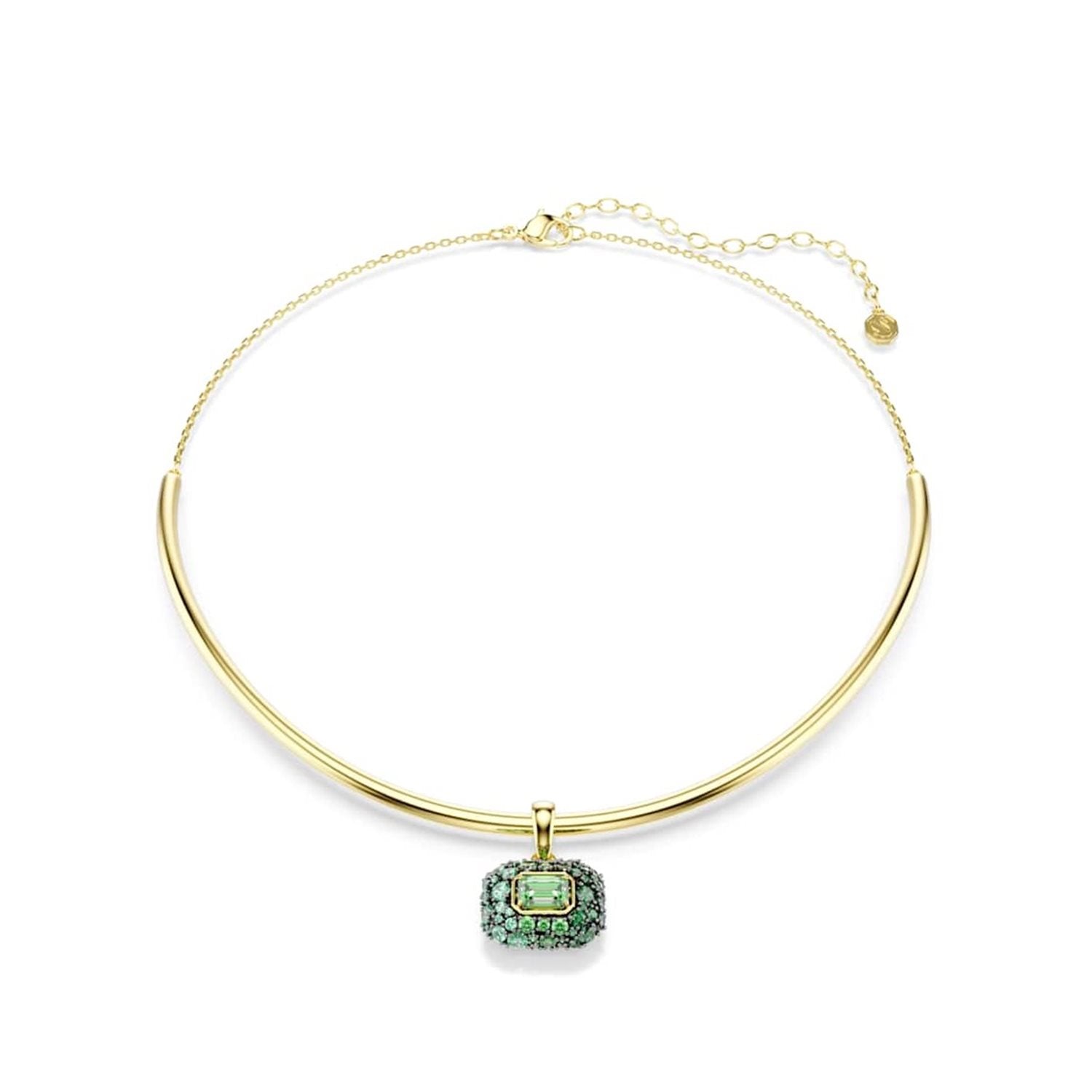 Swarovski Sublima Glam Gold-Tone Choker with Green Accents 5760763