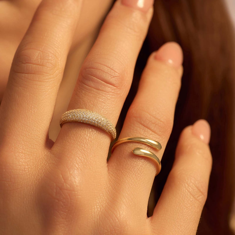 Beloro Jewels Bague Stella en or 9 carats avec zircone BO330032-52-zoom-