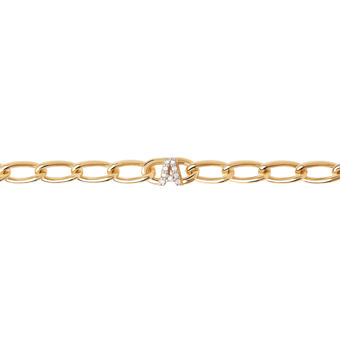 P D Paola 925 Sterling Silver Letter D Bracelet PU01-541-U with 18K Gold Plating
