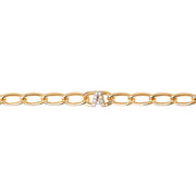 P D Paola Mini Letters Femmes Bracelet Plaqué or 18 carats PU01-541-U