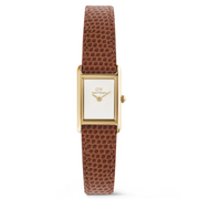 Daniel Wellington Bound Mini Marron Clair Lizard Montre Femme DW00100905