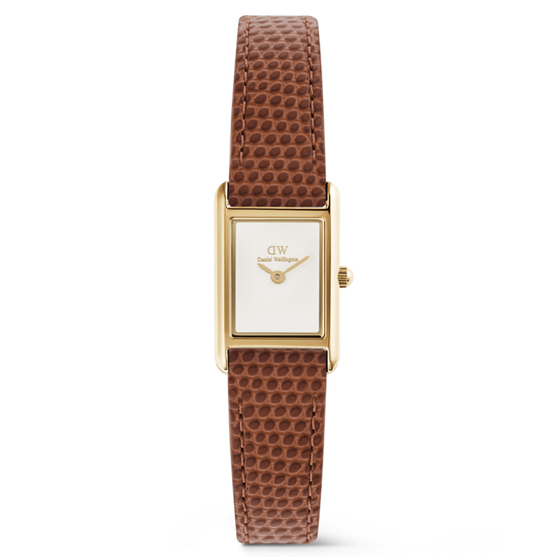 Daniel Wellington Bound Mini Marron Clair Lizard Montre Femme DW00100905-zoom-