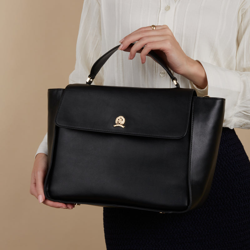 Tommy Hilfiger Crest Sac à Main Noir AW0AW15702BDS-zoom-
