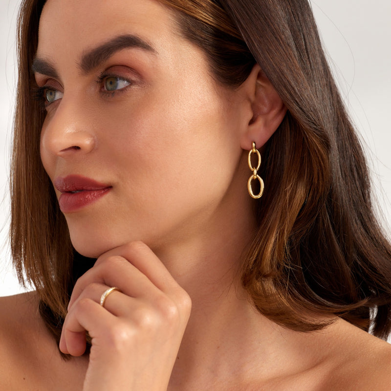 Parte Di Me Bibbiena Poppi  Pendentifs d'oreille Plaqué or 14 carats PDM36188-zoom-