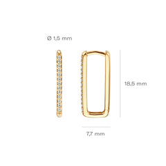 Blush 14 karat gold Earrings 7343YZI