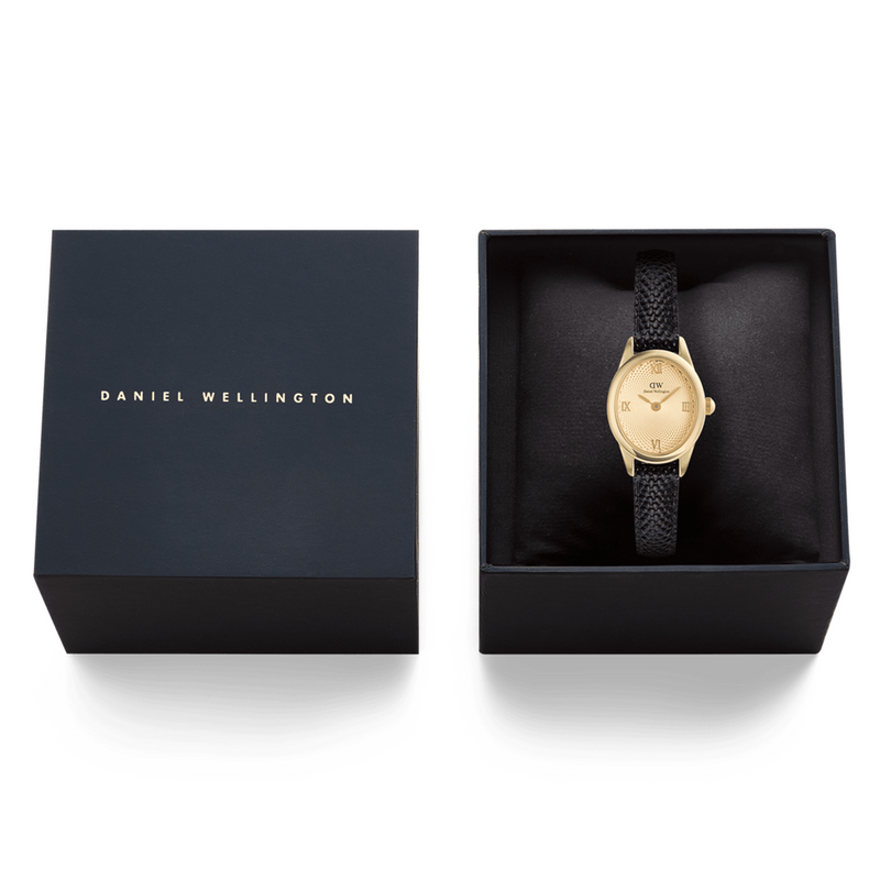Daniel Wellington Ophelia Mini Black Lizard Unitone Doré Montre DW00100897-zoom-