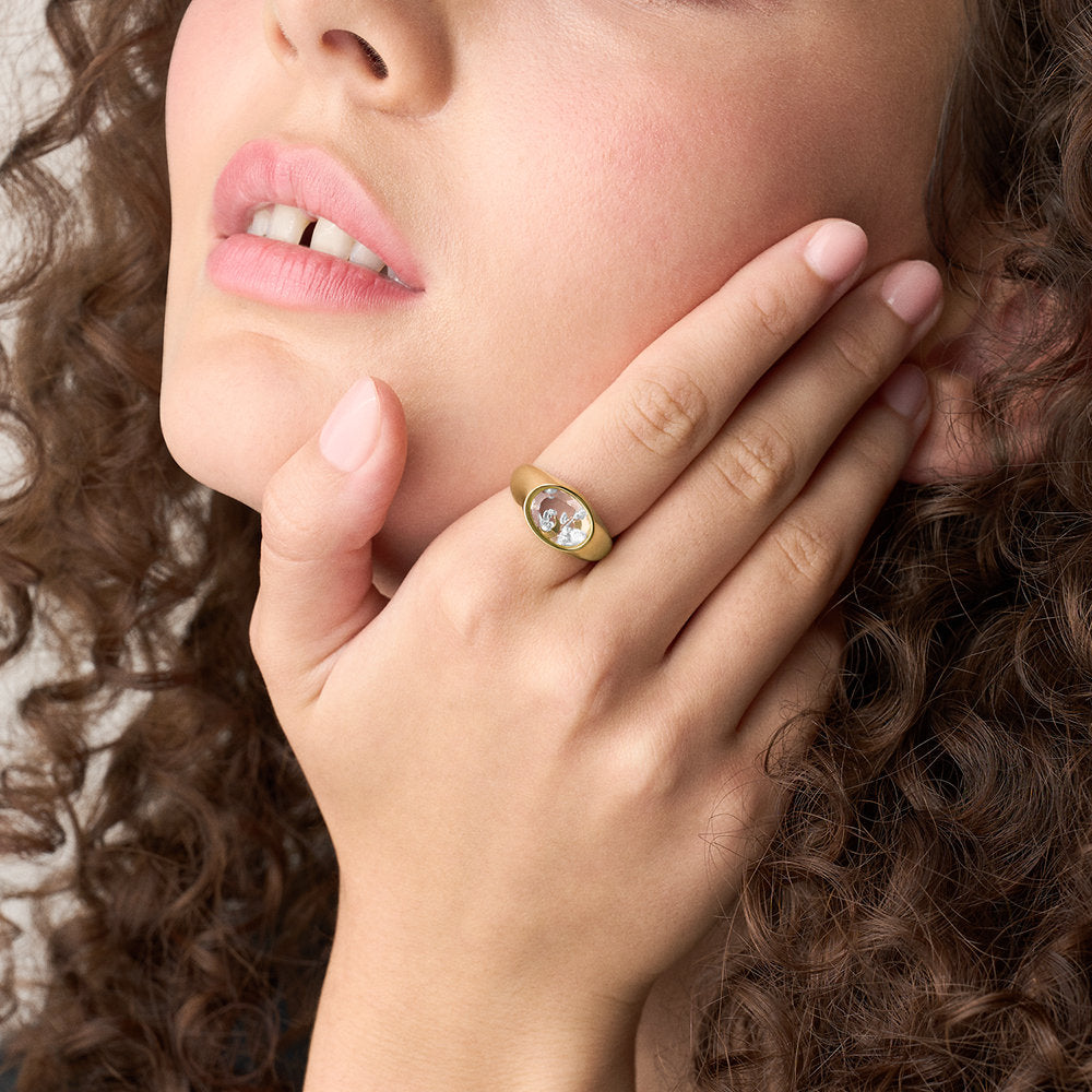 Fossil Sadie Stainless Steel Ring JF048967107