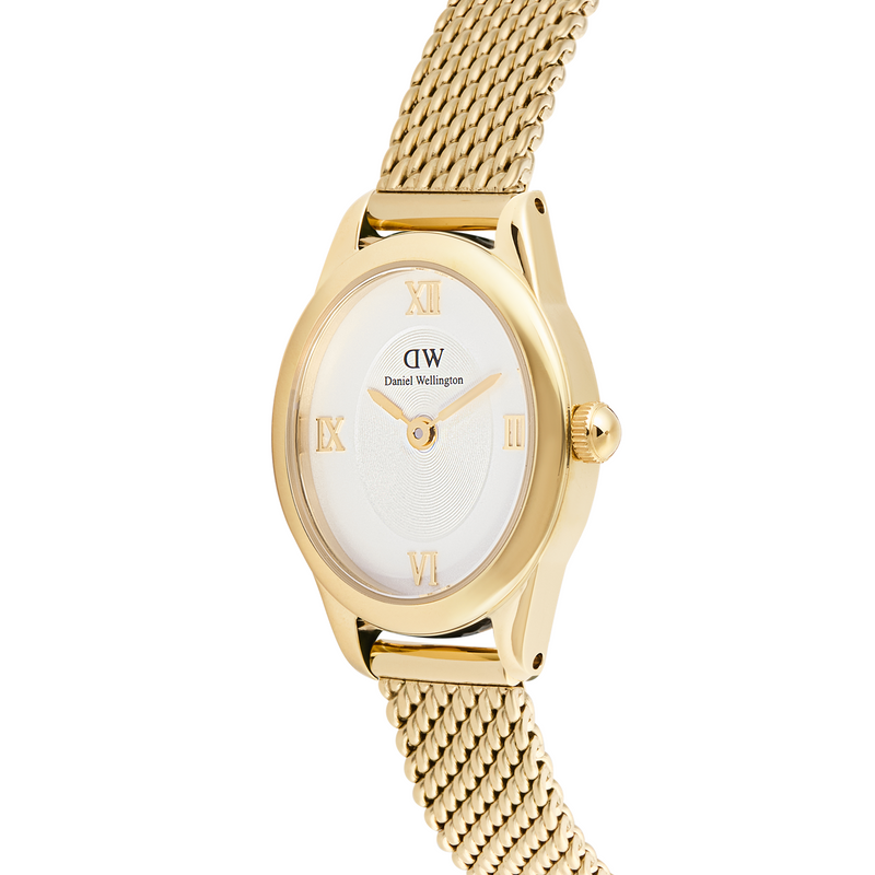 Daniel Wellington Ophelia Mini Mesh White doré montre femme DW00100939-zoom-