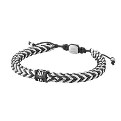 G-STAR DualShield Silver and Black Bracelet GSJ.108.01