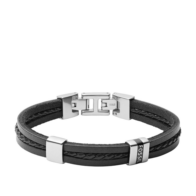 Fossil Townsman Leather Bracelet JF03686040-zoom-