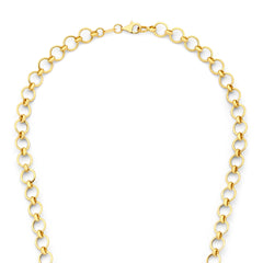 Isabel Bernard Belleville Axelle 14 Carat Golden Schakel Necklace IB340163