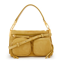 Coccinelle Hyle Suede Yellow Handbag E1PH7180201G09
