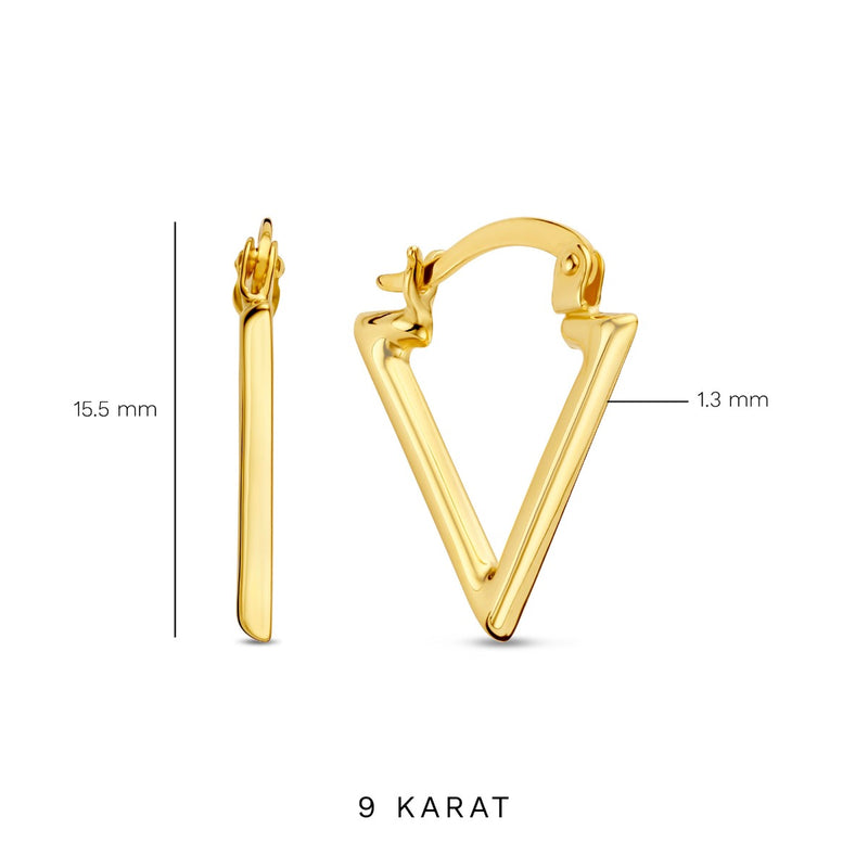 Beloro Jewels Della Spiga  Creoles Or 9 carats BO360082-zoom-