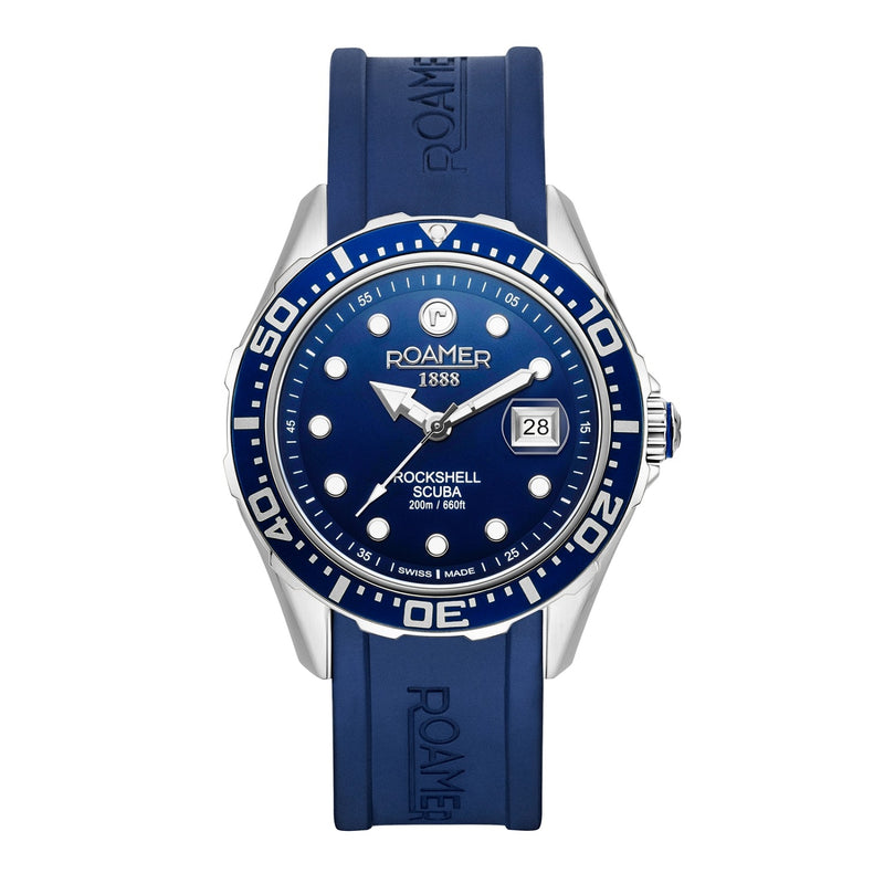 Roamer Rockshell Mark III Scuba Montre Bleue Pour Homme 867833-41-45-02-zoom-