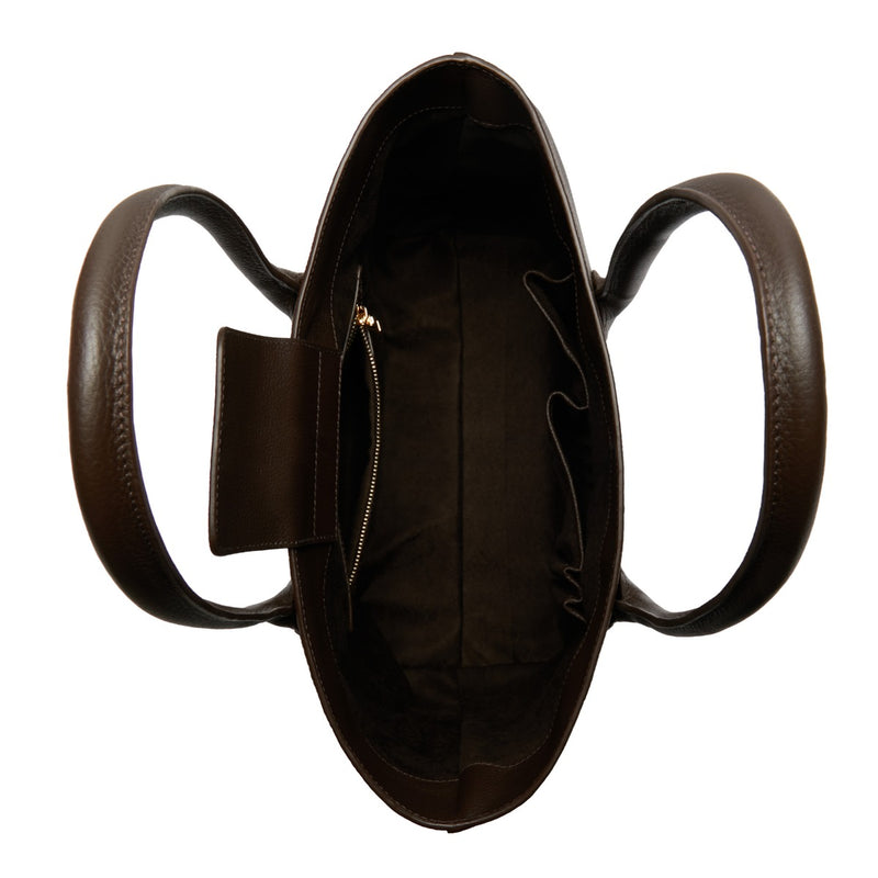 Isabel Bernard Cabas Lysanne en cuir de veau marron IB25089-zoom-