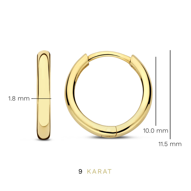 Beloro Jewels La Rinascente Femmes Créoles Or 9 carats BO360064-zoom-