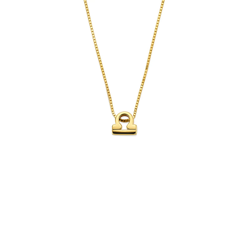 Isabel Bernard Étoiles d’Or Libra 14 Carat Gold Venetian Necklace With Horoscope IB340184-zoom-