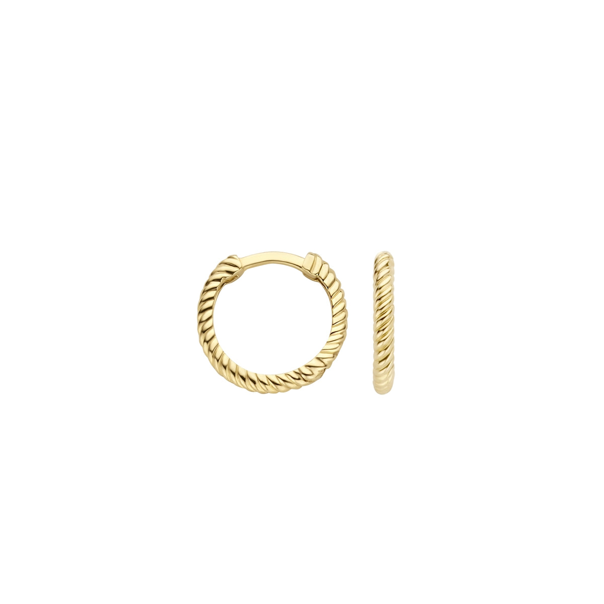 Blush Gold Hoop Earrings 7266YGO