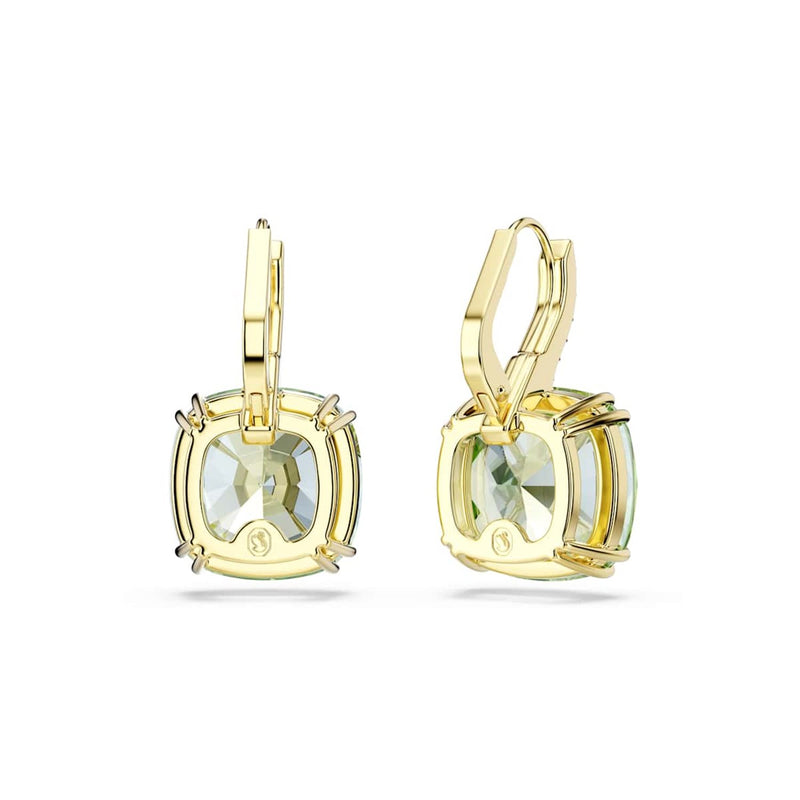 Swarovski Boucles d'oreilles Millenia couleur or avec cristal vert 5764822-zoom-