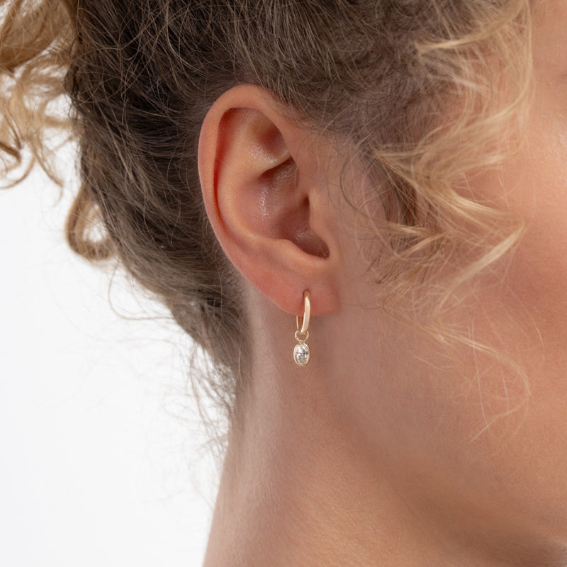 Isabel Bernard Le Marais Sophie Créoles en Or 14 Carats avec Pierre de Zirconium IB360293-zoom-