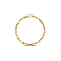 Beloro Jewels Monte Napoleone Elena 9 karat gold ring with zirconia stone BO330060-56