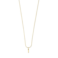 Violet Hamden Sisterhood Moonscape 925 Sterling Silver Gold-coloured Necklace VH14033 (Length: 55.00 cm)