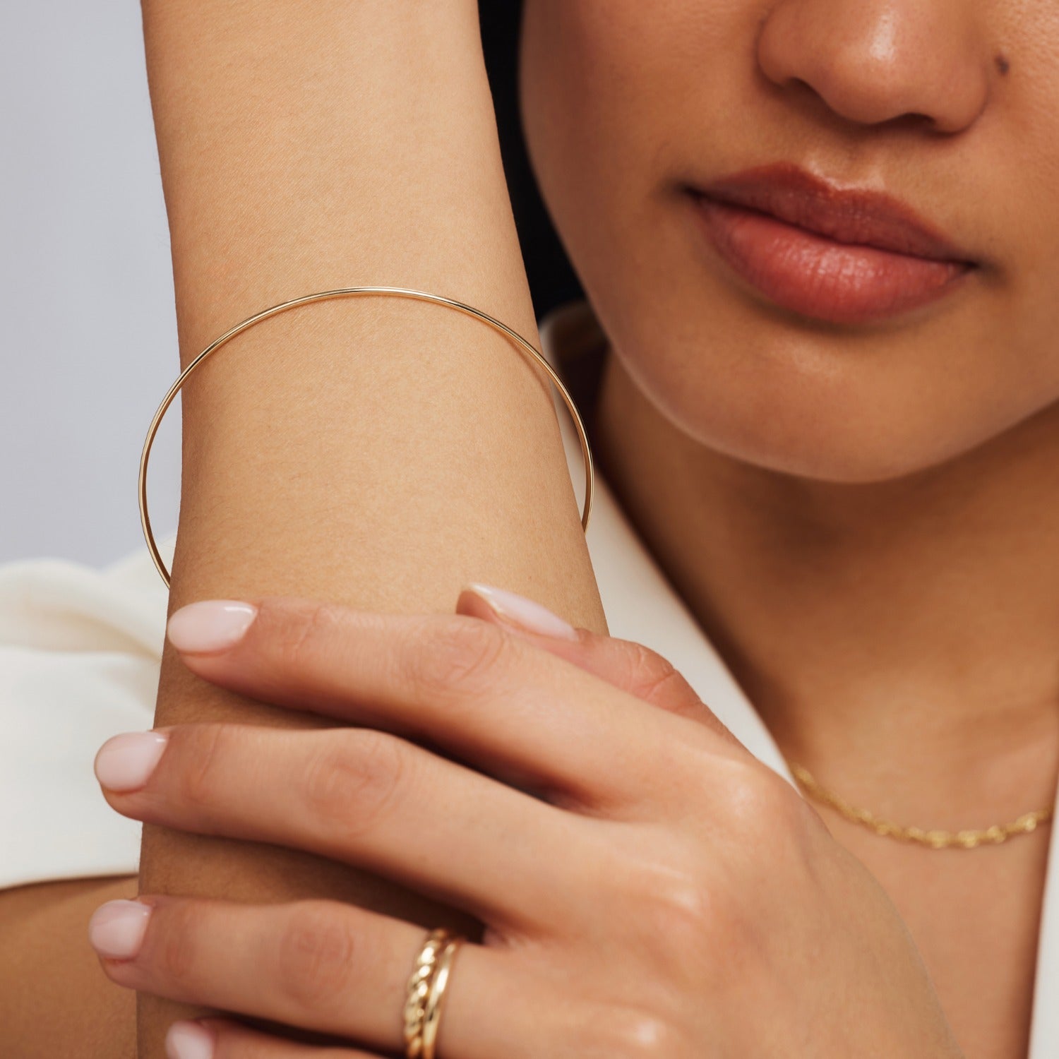 Rivoli Méline 14 karat gold bangle IB320141