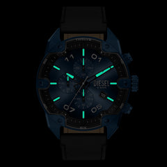 Diesel Spiked Round Dark Blue Dial Watch DZ4703