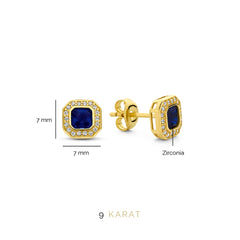 Beloro Jewels Monte Napoleone Sofia 9 carat gold Ear Studs BO360045