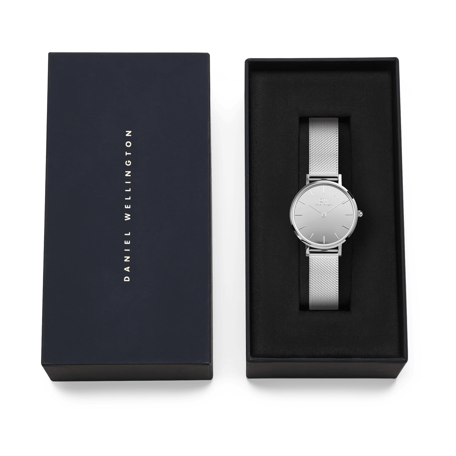Daniel Wellington Petite&Quadro Mini Reflection Silver Women's Watch DW00100796