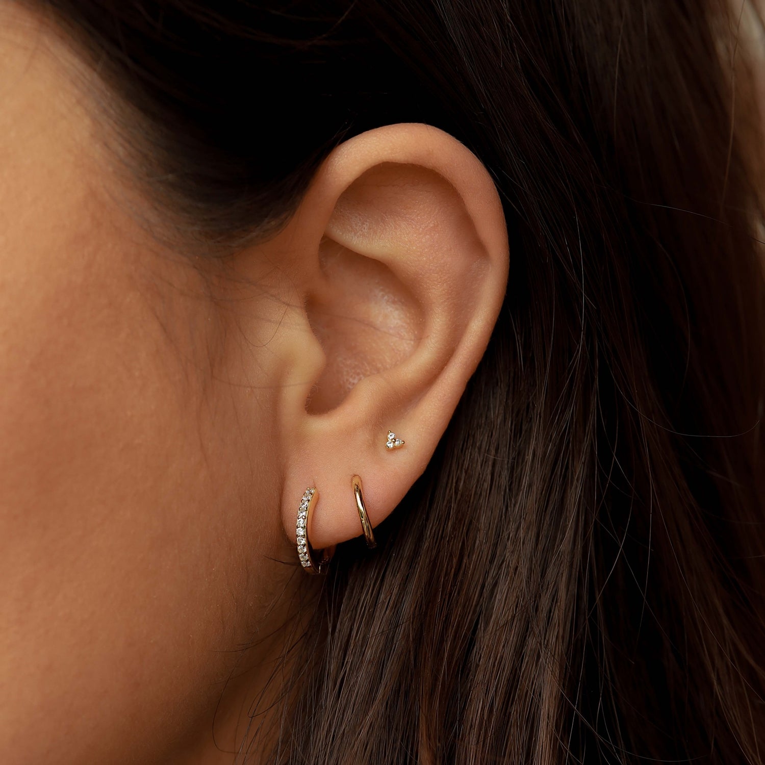 Karma 925 Sterling Silver Flow Earparty EPV47GP