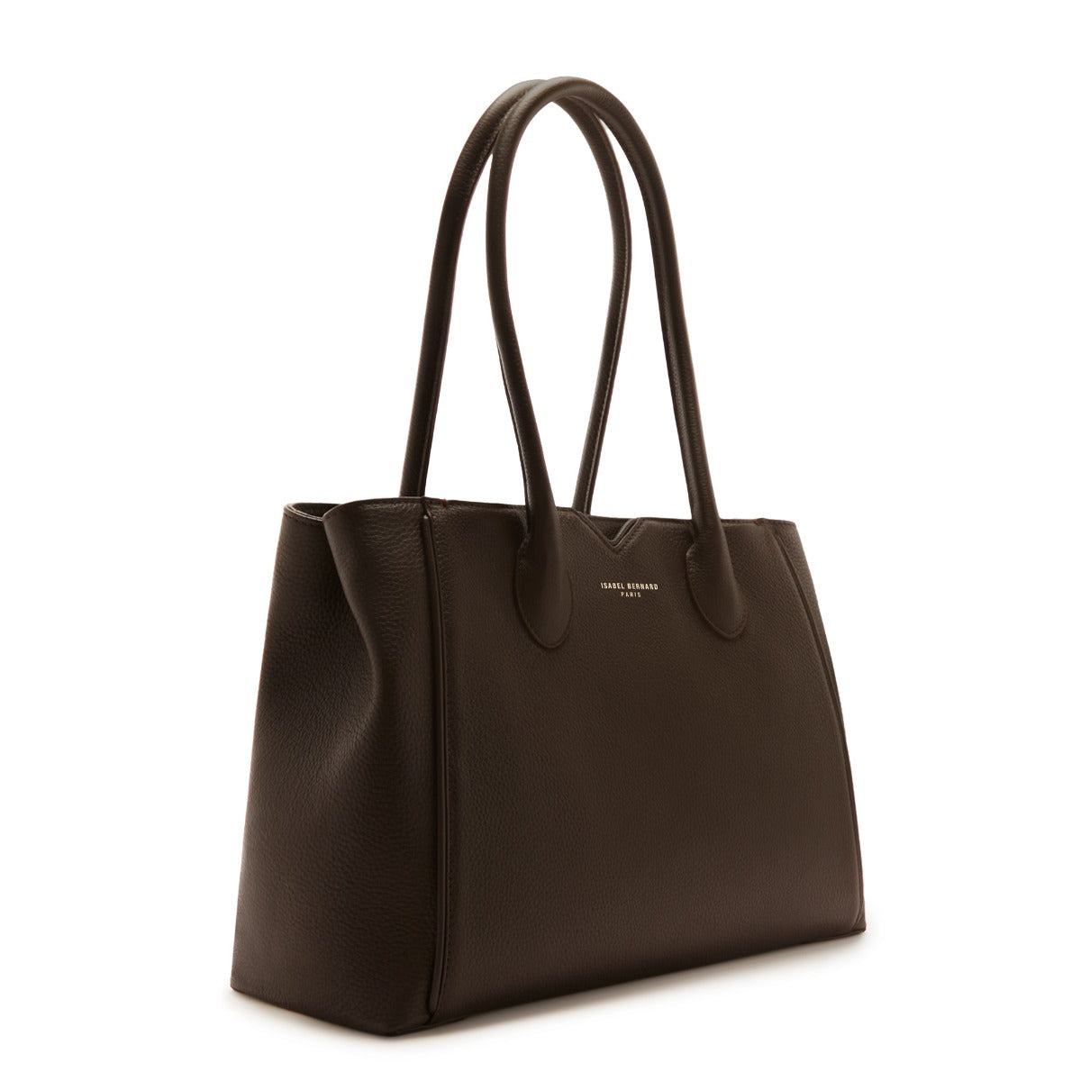 Isabel Bernard Honoré Cloe brown calfskin leather handbag IB25091