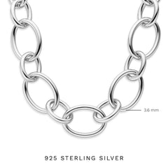 Parte Di Me Bibbiena Poppi Adriane 925 sterling silver link necklace PDM34099
