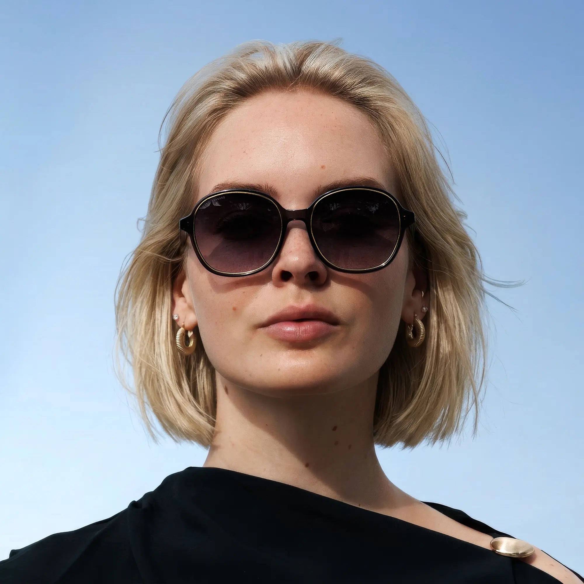 Isabel Bernard La Vilette Milky Grey Sunglasses IB380010-03-01