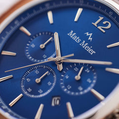 Mats Meier Grand Cornier Chrono Blue/Brown Watch MM00103