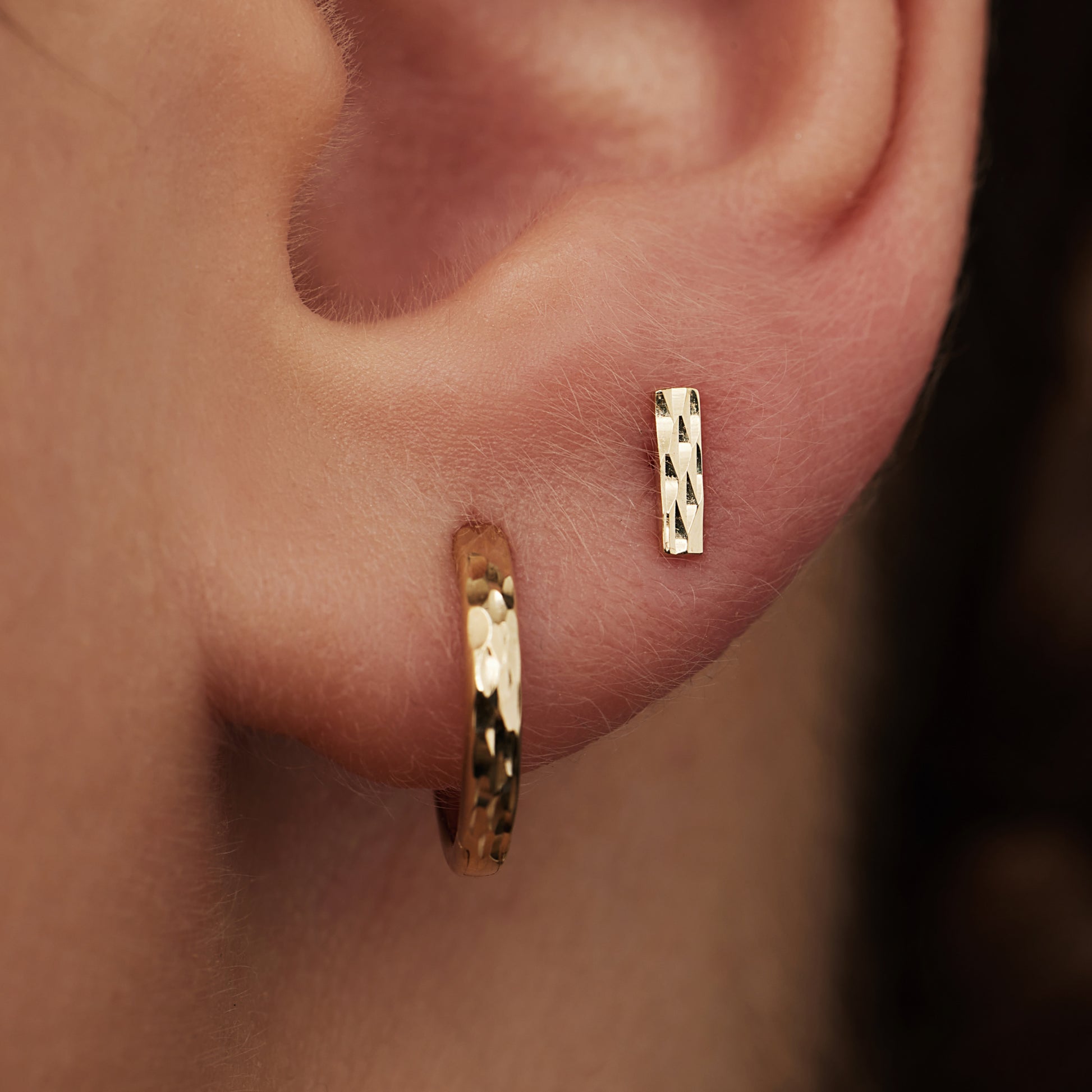 Isabel Bernard Rivoli Laura 14 Carat Golden Ear Studs IB360149