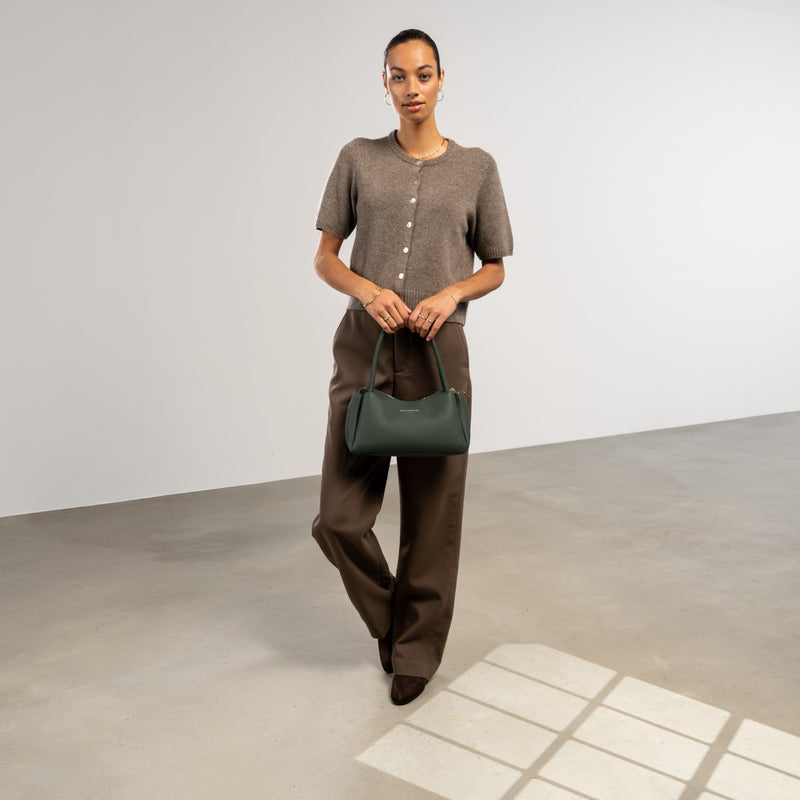 Isabel Bernard Honoré Eve Sac à main vert foncé en cuir de veau IB21133-061-zoom-