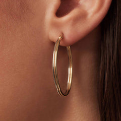 Isabel Bernard Rivoli Flori 14 carat Gold Hoop Earrings IB360257
