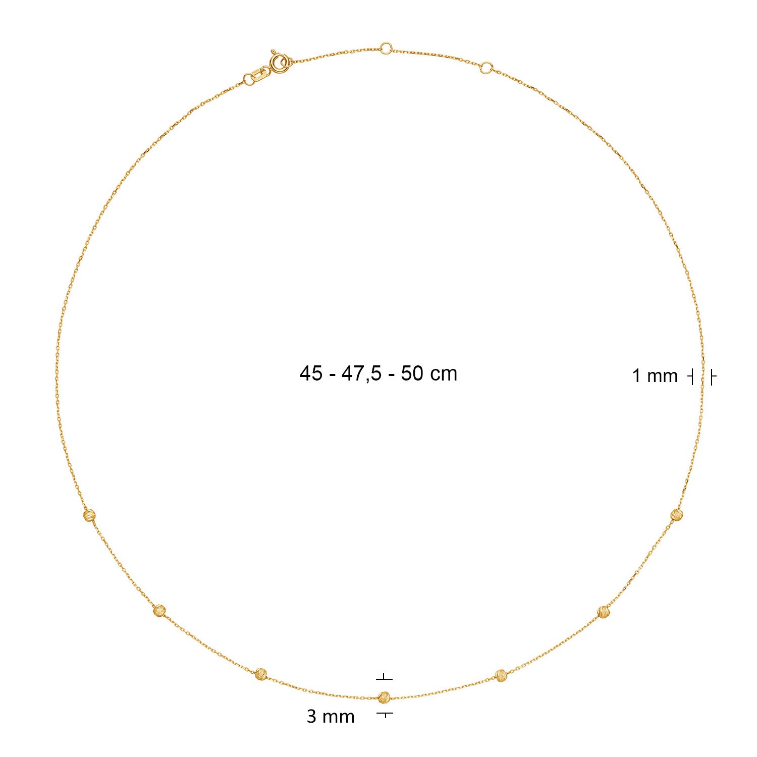 Jackie Gold Rembrandt 14 Karat Gold Necklace JKN25.554