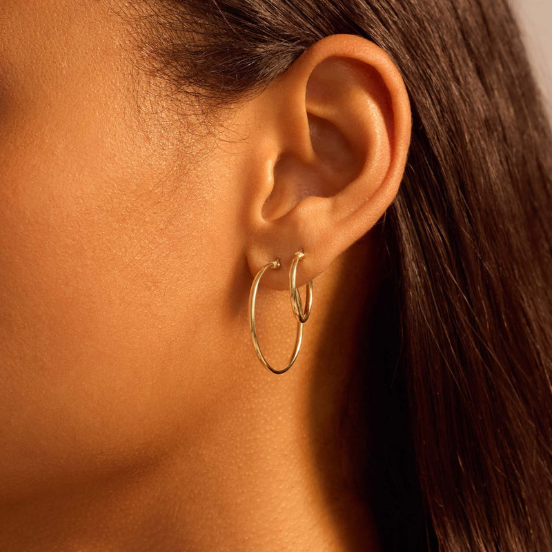 Beloro Jewels La Rinascente Femmes Creoles Or 9 carats BO360079-zoom-