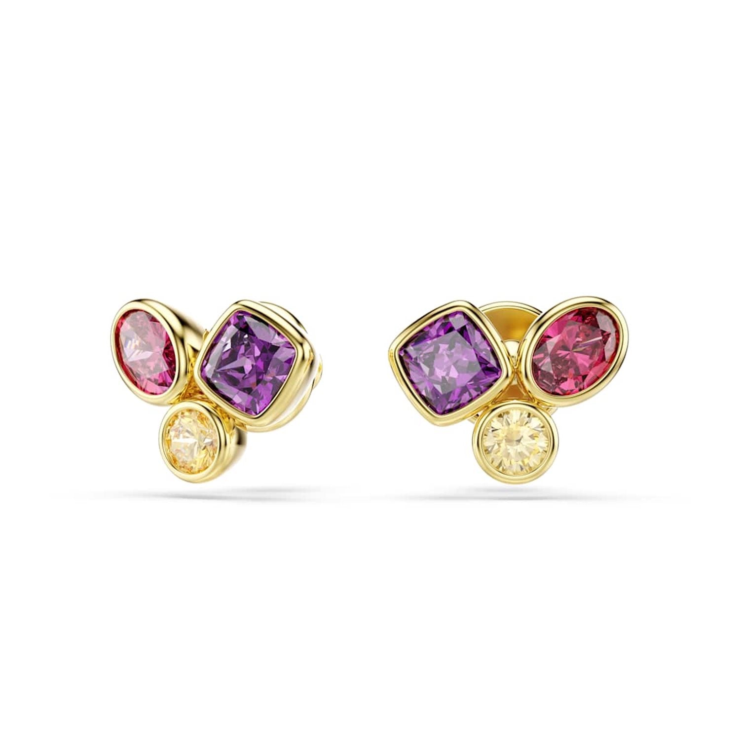 Swarovski Imber Organic Gold-Tone Multicolour Stud Earrings 5760019